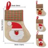 OurWarm 12PCS Mini Christmas Stockings, 3D Small Christmas Stocking Bulk
