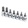 SK Hand Tools 19723 7-Piece 3/8-Inch Drive Fractional Hex Bit