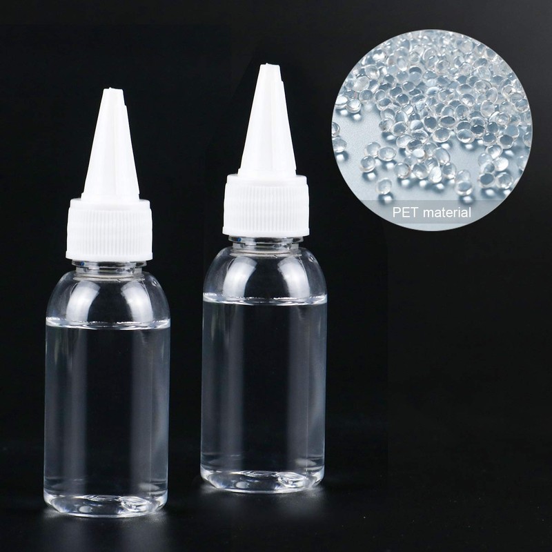 TRENDBOX 1oz / 30ml Plastic Bottle Pointed Mouth Top Cap