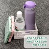 Vordpe Pack of 3 Folding Boxes, Plastic Folding Basket, Mini