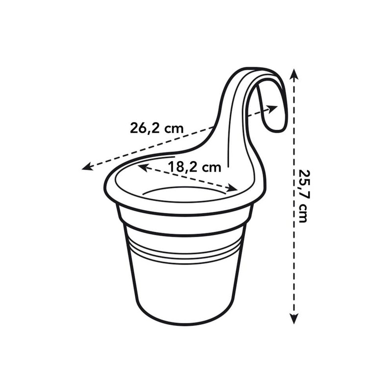 elho Green Basics Easy Hanger S 26 - Planter for