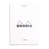 Bloc n°12 White Rhodia 8,5x12 80 F 5x5 - 12201C