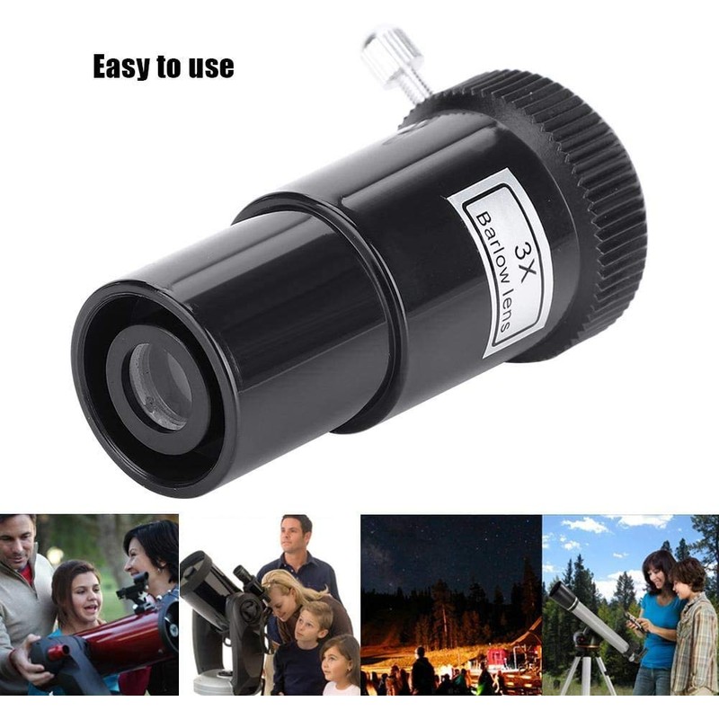 POFET Astronomical Telescope Eyepiece Barlow Lens Professional Premium 3x Magnification