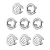 NOIAFZY 8 Pieces Pack Plastic Chrome Plated Circular Drainage Cover