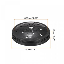 sourcing map Garbage Disposal Splash Guard Sink Baffle, Food Waste Disposer Accessories, 3 1/8 Inch