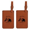Gulf Coast Laser Graphics Mini Rex Rabbit Luggage Tag 2