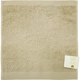 Hayashi WO438028 Hand Towel Set of 2, Approx. 13.4 x 13.8 inches (34 x 35 cm), Tech Color, Beige