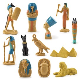 Wifehelper 12 Professional Sculptures, Charming Model Ornaments from Ancient Egypt, Home Decoration, Package Included (BL-1136 Ancient Egypt)