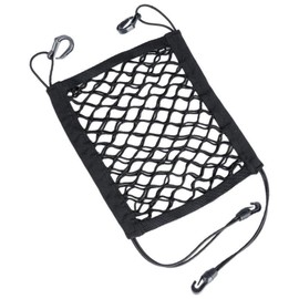 DFsucces Touring Net, Car Net Bag, Bike Net, Cargo Fixing, 9.8 x 11.8 inches (25 x 30 cm), Double Layer Hook, Hold Bag, Stretchable, Abrasion Resistant, Prevents Loads Collapse, Safety Net, Strong