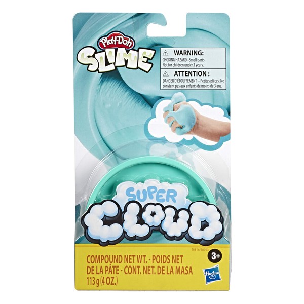 Play-Doh Super Cloud Single Can of Blue Fluffy Slime Compound for Kids 3 Years & Up