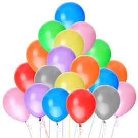 Faburo Colourful Latex Balloons, Party Balloons, Decoration Balloons for Birthday, Party, Wedding, 100pcs