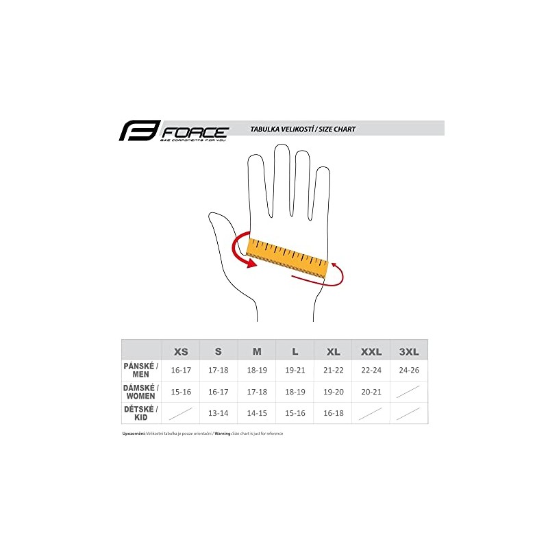 FORCE 305451 Bicycle Gloves ANT Gray/White XL Size