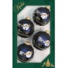 Dekohelden24 Lauschaer Christmas Tree Decorations - Set of 4 Baubles