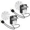 2 Pack Universal Bathroom Vent Exhaust Fan Motor SM550 Replacement
