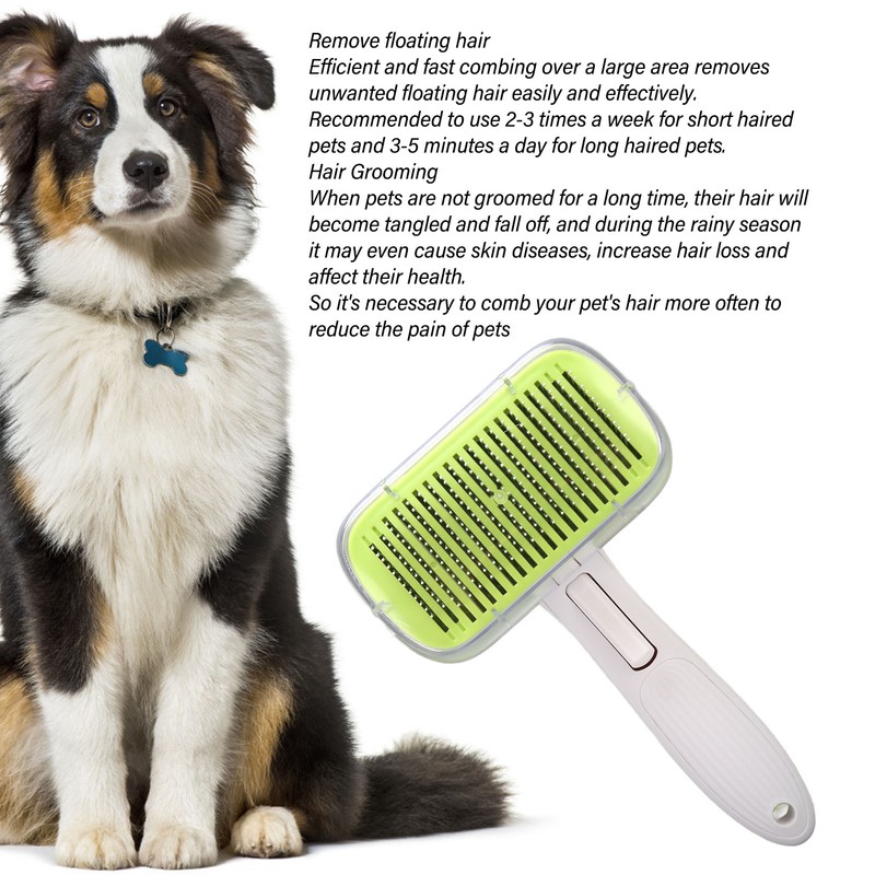 Pet Grooming Brush Multipurpose Removes Loose Undercoat Mats And Knots