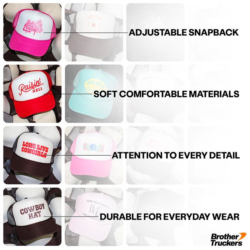 Kitty Kisser Trucker Hat | Premium Mesh Foam Snapback Hat