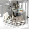 Uninol Under Sink Organizer, Adjustable Height Pull-Out Kitchen Storage Organization,15.8"