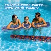 XLYLKS 2 Pack Inflatable Swim Pool Noodles, Premium Fabric-Covered Swim