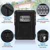 NEWIROVE Large Key Safe Wall Mounted Key Cabinet with Combination