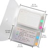 BetterJonny 160 Count Index Card Organizer, 40 Transparent Clear Pockets