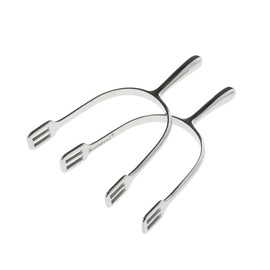 Korsteel Long Neck Dressage Spurs with Straps, Ladies 40mm