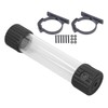 295mm Cylindrical Water Cooling Tank G1/4 Thread PMMA POM Transparent