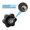 JJWNMLL 10 pieces M8 x 32 mm hexagonal plastic head