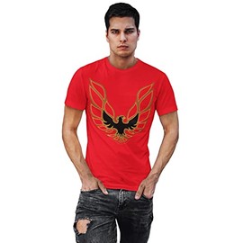 Wicked Metal Shirt - Trans Am Firebird Logo - Red (Medium)