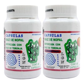 Raz De Nopal Y Raz De Toronja 45 Caps Gran Naturista 2 Pzs Sabor Sin Sabor                                                                            