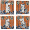 Marushin 1425007600 Moomin Coaster H10 x W10 cm Orange Maze