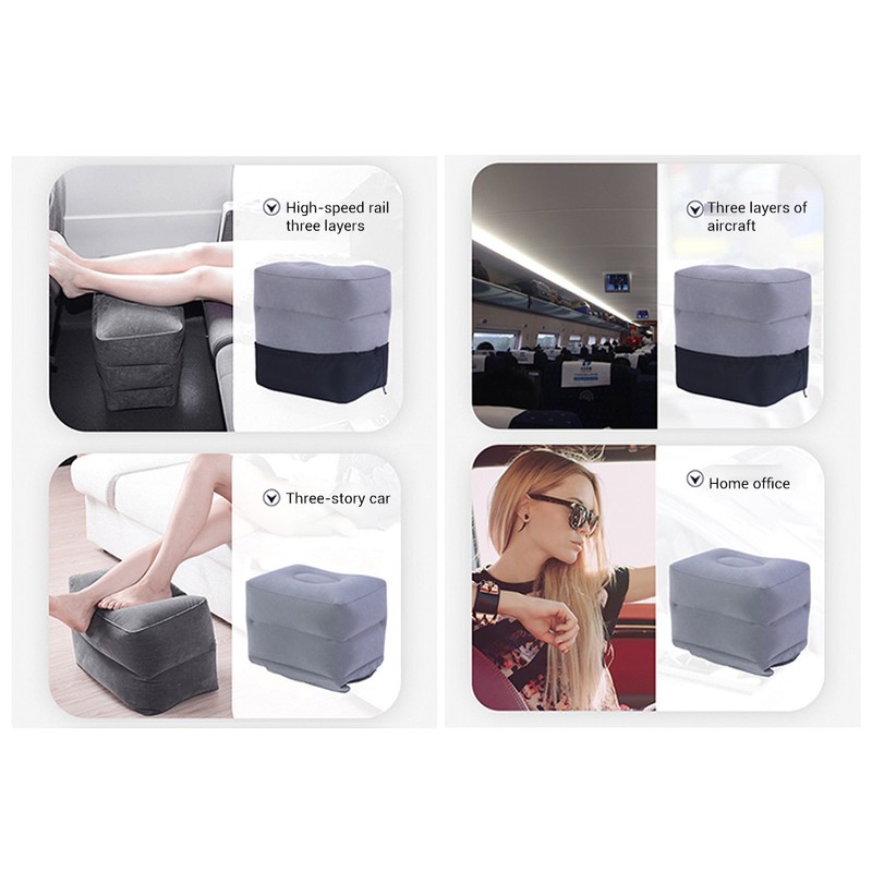 Inflatable Foot Rest Pillow Travel Foot Rest Kids Travel Pillow