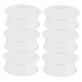 IWOWHERO 6pcs Desk Grommet Cable Hole Cover Flexible Cable Organizer Easy Installation and Versatile Use for Office and Home