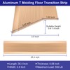 uxcell Aluminum Floor Transition Strip, 35.4inch Door/Tile/Carpet to Tile Transition