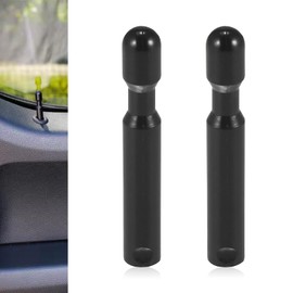 winterrock 2Pcs Car Door Lock Knobs, OEM FODZ-5421850-A, Auto Interior Trim Door Lock Cover Lift Bolt, Door Lock Pull Knob Compatible with Ford F-150, Explorer, Taurus (Black)
