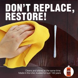 Milsek Furniture Polish and Wood Cleaner with Cinnamon Raspberry Scent - for Home and Household from Hardwood Floors to Kitchen Cabinets - 12 Fl Oz (Pack of 4)