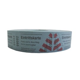 Wolf & Appenzeller 501007-1000 Eintrittskarten, fortlaufend nummeriert, blau