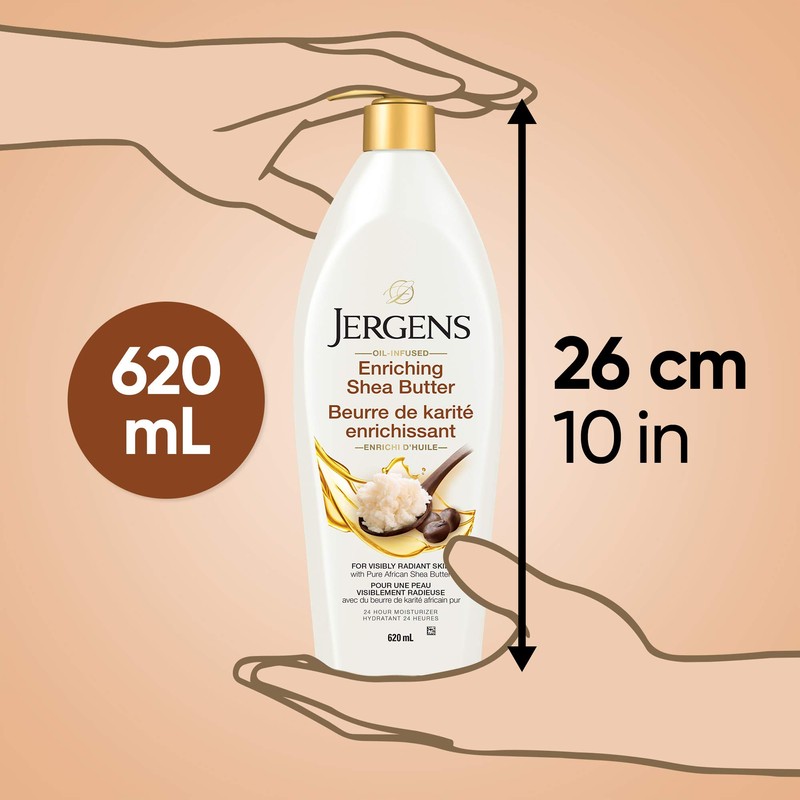 Jergens Enriching Shea Butter Moisturizer & Body Lotion for Dry