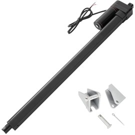 JQDML 32 Inch 32" Long Stroke Heavy Duty IP65 Waterproof 660lbs/3000N Speed 0.2"/sec Linear Actuator Kit 12V Electric Actuator with Mounting Brackets for Table Lift,Window Opener,Door Opener