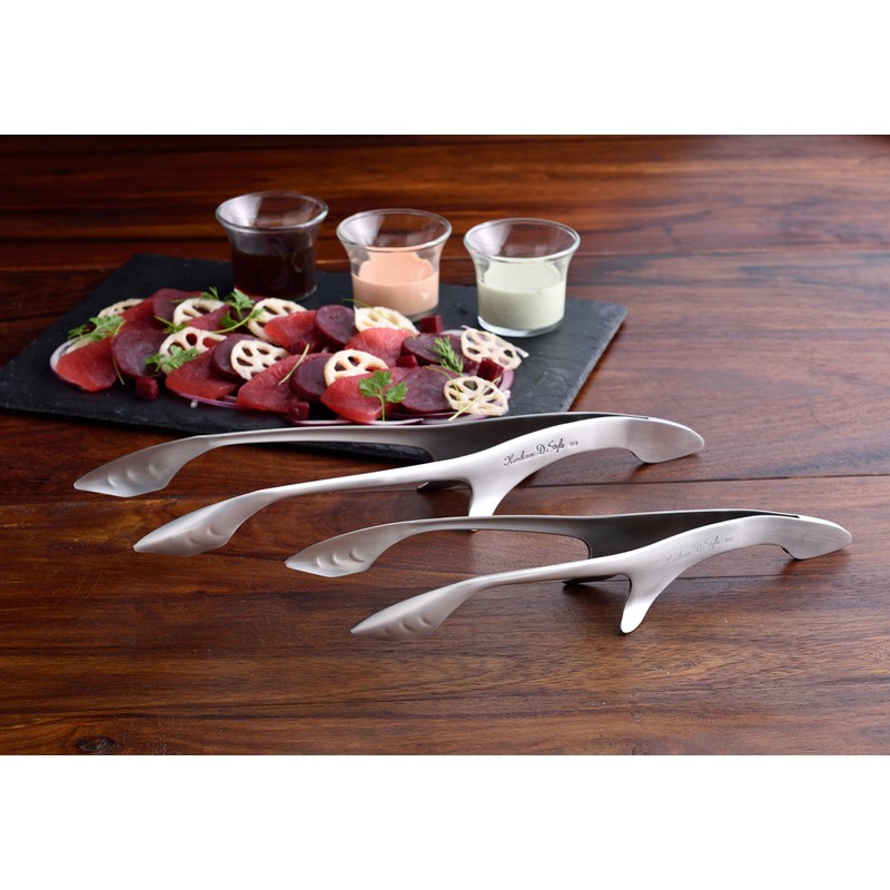 KEVNHAUN Kevinhown good for rotisseries. Stainless steel tongs that don't