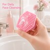Pink Silicone Face Cleansing Brush for Daily Skincare – Soft