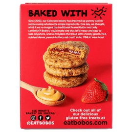 Bobo's Oat Bars Strawberry Jam PB&Js 4 Count, 8.4 OZ