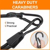 Alrens 4pcs Bungee Cords with Carabiner Clips 100CM/40Inch Short Bungee