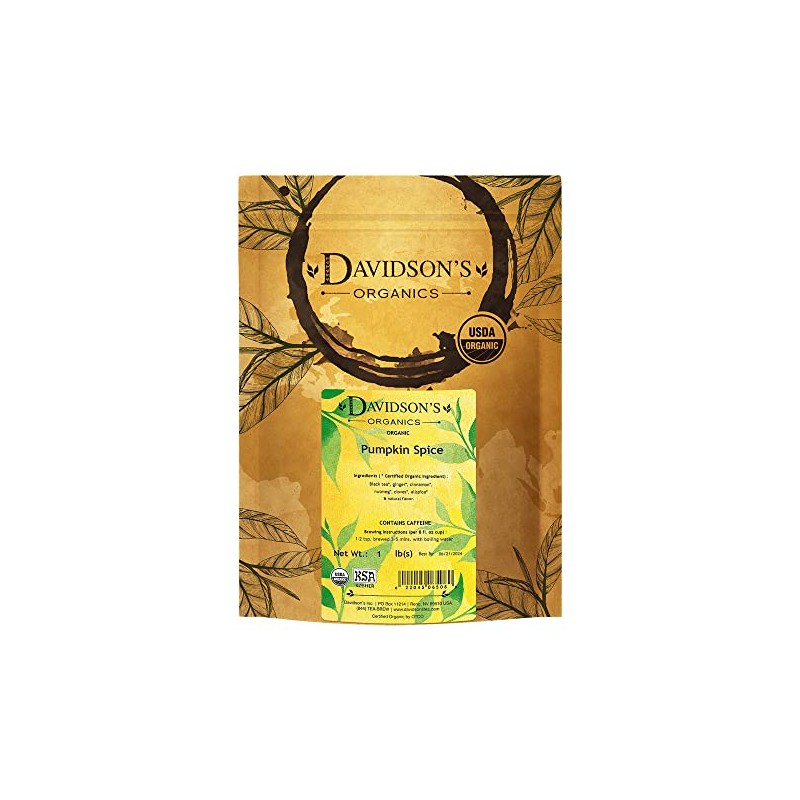 Davidson's Organics, Pumpkin Spice, Loose Leaf Tea, 16-Ounce Bag