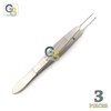 3 PCS CASTROVIEJO Forceps 4" 0.5MM Tying 1X2 Micro Stainless
