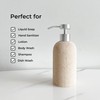 Lunestella Elegant Boho Beige Hand Soap Dispenser with Stainless Steel