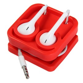 jojofuny Mini Earphone Cord Manager Lightweight Cable Wrap Red for Earphone Organization for Music and Everyday Use