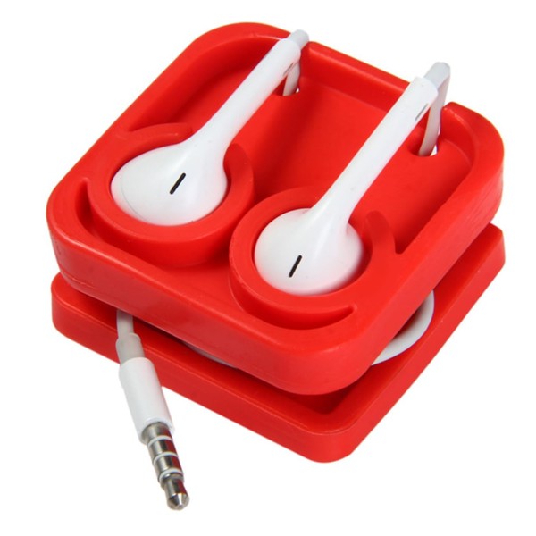 jojofuny Mini Earphone Cord Manager Lightweight Cable Wrap Red for