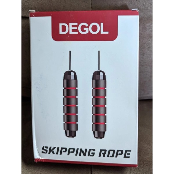 DEGOL NEW DEGOL Skipping Rope Tangle-Free with Ball Bearings Rapid