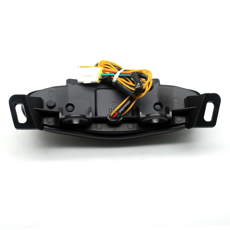 MZS Motorcycle Tail Light Turn Signal LED Integrated Blinker Smoke