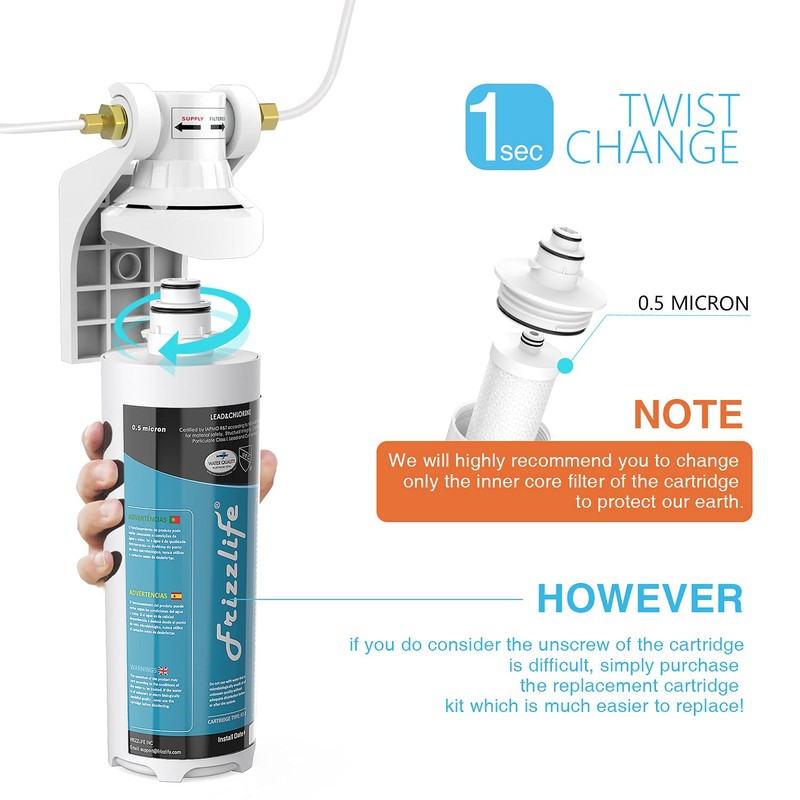 Frizzlife MS99 Replacement Filter Cartridge With FZ-2 Filter Cartridge Inside